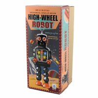 Robot - Tin Toy Robot - High Wheel Robot - gold