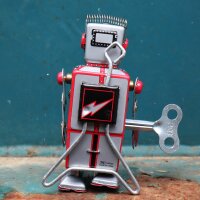 Robot - Tin Toy Robot - Silver