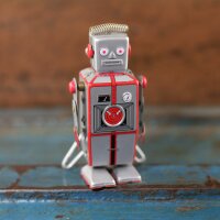 Robot - Tin Toy Robot - Silver