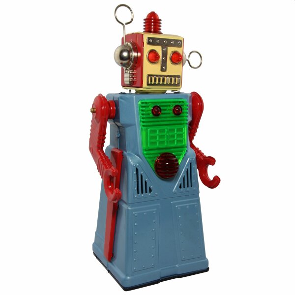 Roboter - Chief Robotman - blau - Blechroboter - Retro Blechspielzeug