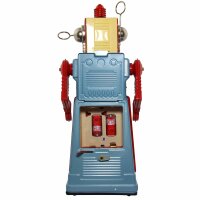 Robot - Chief Robotman - Tin Toy - blue