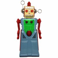 Roboter - Chief Robotman - blau - Blechroboter - Retro Blechspielzeug