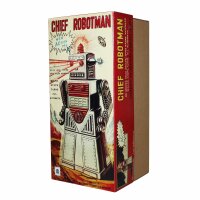 Roboter - Chief Robotman - blau - Blechroboter - Retro Blechspielzeug
