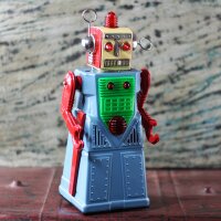 Robot - Chief Robotman - Tin Toy - blue