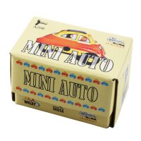 Tin toy - wind-up car - mini racer - yellow red - tin car