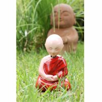 Blechspielzeug - Betender Mönch - Meditierender Buddha - Wackelkopf