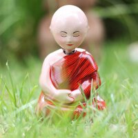 Tin Toys - Praying Monk - Meditating Buddha - Bobble Head