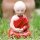 Blechspielzeug - Betender Mönch - Meditierender Buddha - Wackelkopf