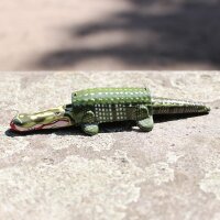 Blechspielzeug - wackelndes Krokodil - Wobbly Croc - Blechkrokodil
