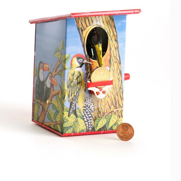 Savings box - collectable toys - Woodpecker Bank