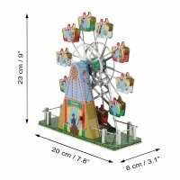 Blechspielzeug - Riesenrad aus Blech mit Musik 02 - Spieluhr - Jahrmarkt