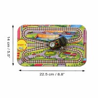 Tin toys - fairway with locomotive - Modern Train Set - including wind-up locomotive