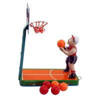 Blechspielzeug - Basketballspieler - Basketball aus Blech