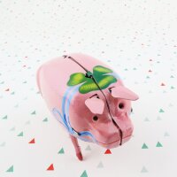 Tin toy - collectable toys - Polly the pig pink - blue