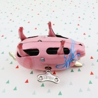 Tin toy - collectable toys - Polly the pig pink - blue