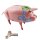 Tin toy - collectable toys - Polly the pig pink - blue