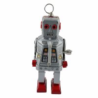 Robot - medium robot - Space Robot - grey - tin robot