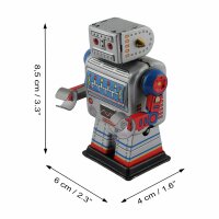 Roboter - kleiner Roboter - silber-blau - Blechroboter