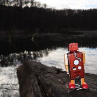 Roboter - kleiner Roboter - Lilliput - Blechroboter