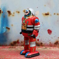 Robot - astronaut - red - tin robot