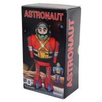 Robot - astronaut - red - tin robot