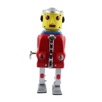 Robot - Mr. Robot the mechanical brain - red - tin robot