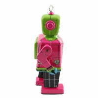 Roboter - Walking Robot Woman - Roberta - pink - Blechroboter