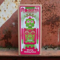Robot - Walking Robot Woman - Roberta - pink - tin robot
