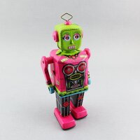 Roboter - Walking Robot Woman - Roberta - pink - Blechroboter