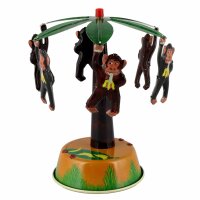 Blechspielzeug - Karussell mit Affen Dschungel Affenkarussell Äffchen
