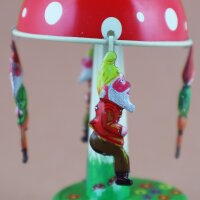 Tin toy - collectable toys - carousel with dwarfs - gnomes - dwarf carousel