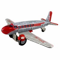 Blechspielzeug - Propeller Flugzeug Douglas DC-3 Rosinenbomber Blechflugzeug