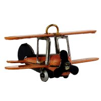 Blechspielzeug - Mini Flugzeug Doppeldecker - Deko...