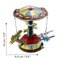 Tin toys - carousel with airplanes - biplane - airplane carousel