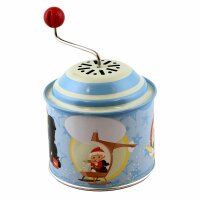 Tin toy - sandman - music box music box barrel organ tin box