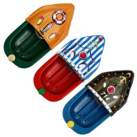 Tin toy - candle boat pop pop boat mini litho rattle boat...