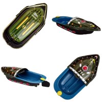 Tin toy - candle boat pop pop boat mini litho rattle boat made of tin