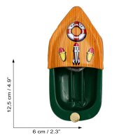 Tin toy - candle boat pop pop boat mini litho rattle boat made of tin