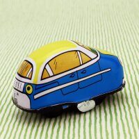 Tin toy - tin car Car Highway - suitable for play track blue