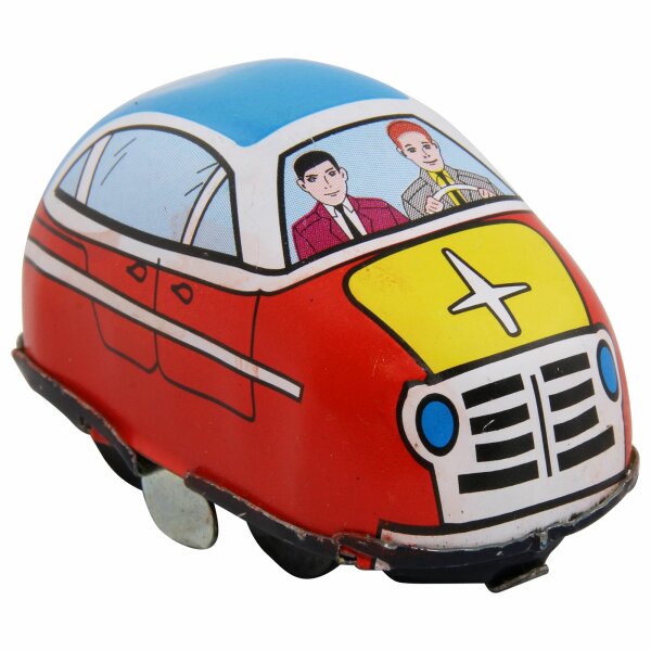Tin toy - tin car Car Highway - suitable for play track red