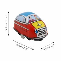 Tin toy - tin car Car Highway - suitable for play track red