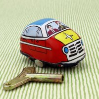 Tin toy - tin car Car Highway - suitable for play track red