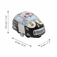 Tin toy - tin car Car Highway - suitable for play track black