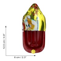 Tin toys - Mini recycling boat - Candle boat - Pop pop pop boat made of tin