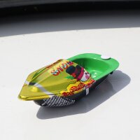 Tin toys - Mini recycling boat - Candle boat - Pop pop pop boat made of tin