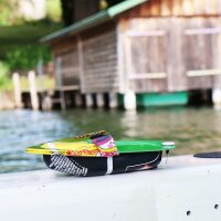 Tin toys - Mini recycling boat - Candle boat - Pop pop pop boat made of tin