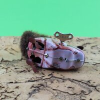 Tin toy - squirrel tin animal reddish brown