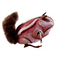 Tin toy - squirrel tin animal reddish brown