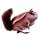 Tin toy - squirrel tin animal reddish brown