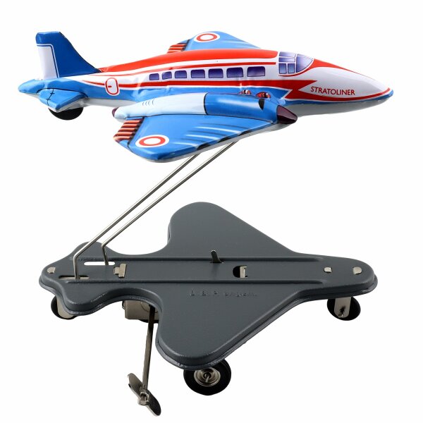 Tin toy plane stratoliner Flying Hops tin plane